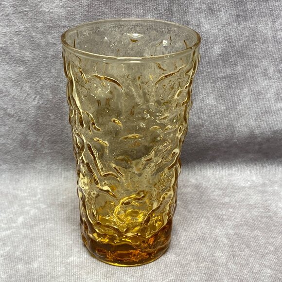 Anchor Hocking Milano 12oz Tumbler Honey Gold Mid Century Modern - Picture 1 of 6